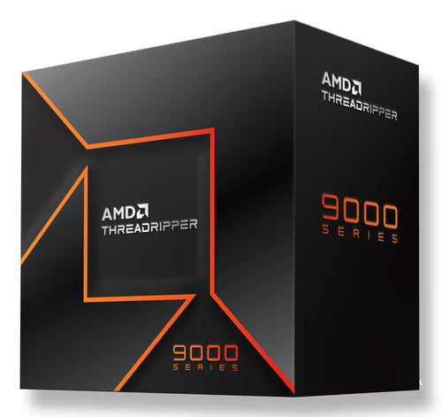 AMD Ryzen Threadripper 9980X – 64 kerner – Boxed uden køler – æskens forside set skråt
