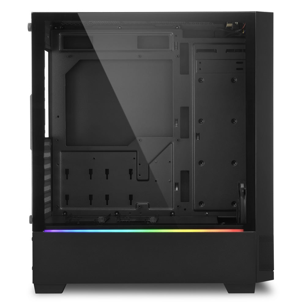 Sharkoon RGB FLOW, tower case (black, side panel of tempered glass) Sharkoon