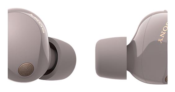 Sony WF-1000XM5 – trådløse in-ear-øretelefoner med støjreduktion – lyserød – produktdetalje 4