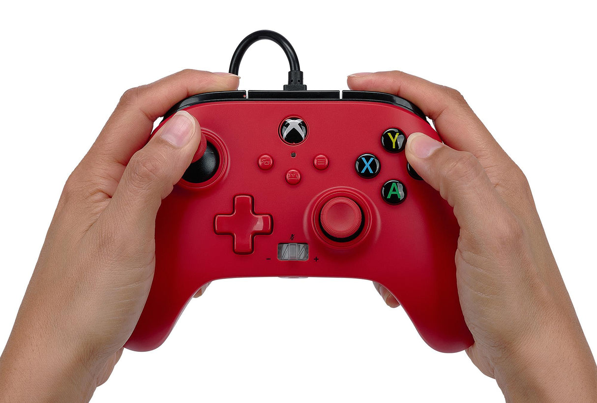 PowerA Enhanced Cabled Controller – Xbox Series X/S – Artisan Red