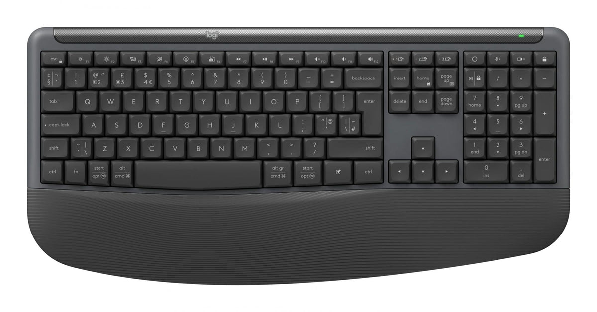 Logitech - Signature Comfort Plus MK880 - Graphite Logitech