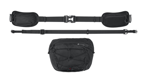 ASUS ROG Archer ErgoAir BP3800 – aftaget toplomme, hoftebælte og skulderrem