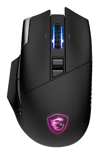 MSI VERSA PRO WIRELESS + Mouse Dock Pro gamingmus - sort - visning 1