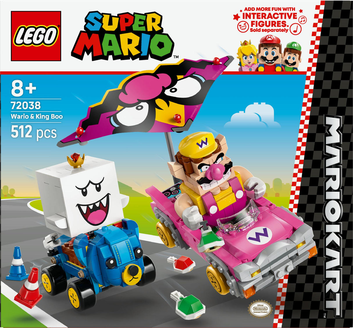 LEGO - Super Mario - Mario Kart™ – Wario & King Boo (72038) LEGO