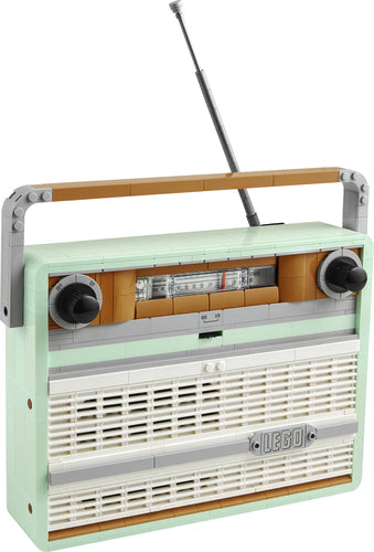 LEGO Icons Retro-radio 10334 – bygget radiomodel med antenne og håndtag