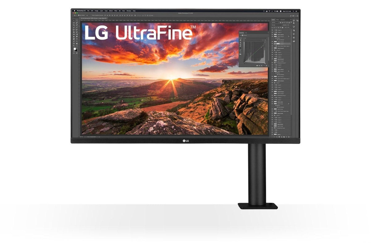 LG UltraFine Ergo 32UN880P-B 32 3840 x 2160 (4K) HDMI DisplayPort USB-C 60Hz Forlæng Træk tilbage Dockingskærm LG Electronics