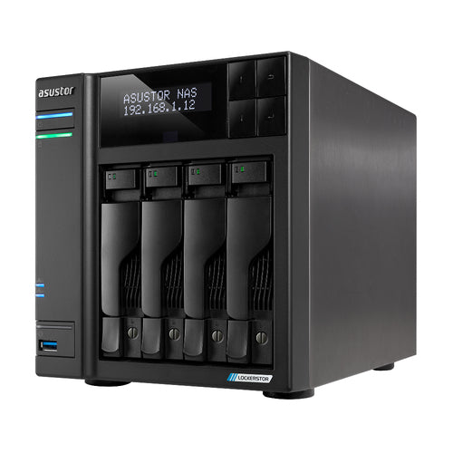 Asustor LOCKERSTOR 4 Gen2 (AS6704T) – set skråt forfra (vinkel 4)