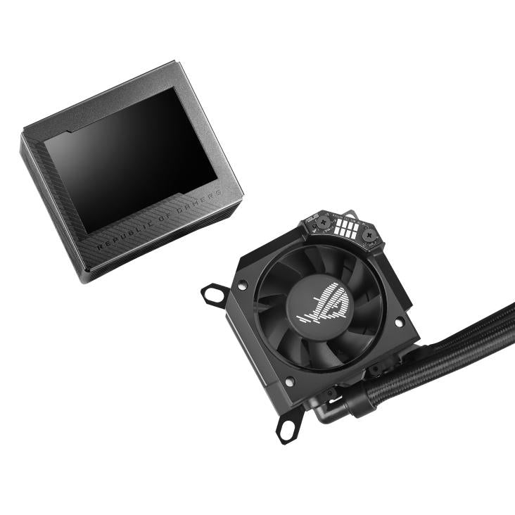 ASUS ROG RYUJIN III 360 AiO CPU Liquid Cooler w. 3.5" LCD, 3x Noctua iPPC 2000 PWM 120mm (AM5 comp.) ASUS