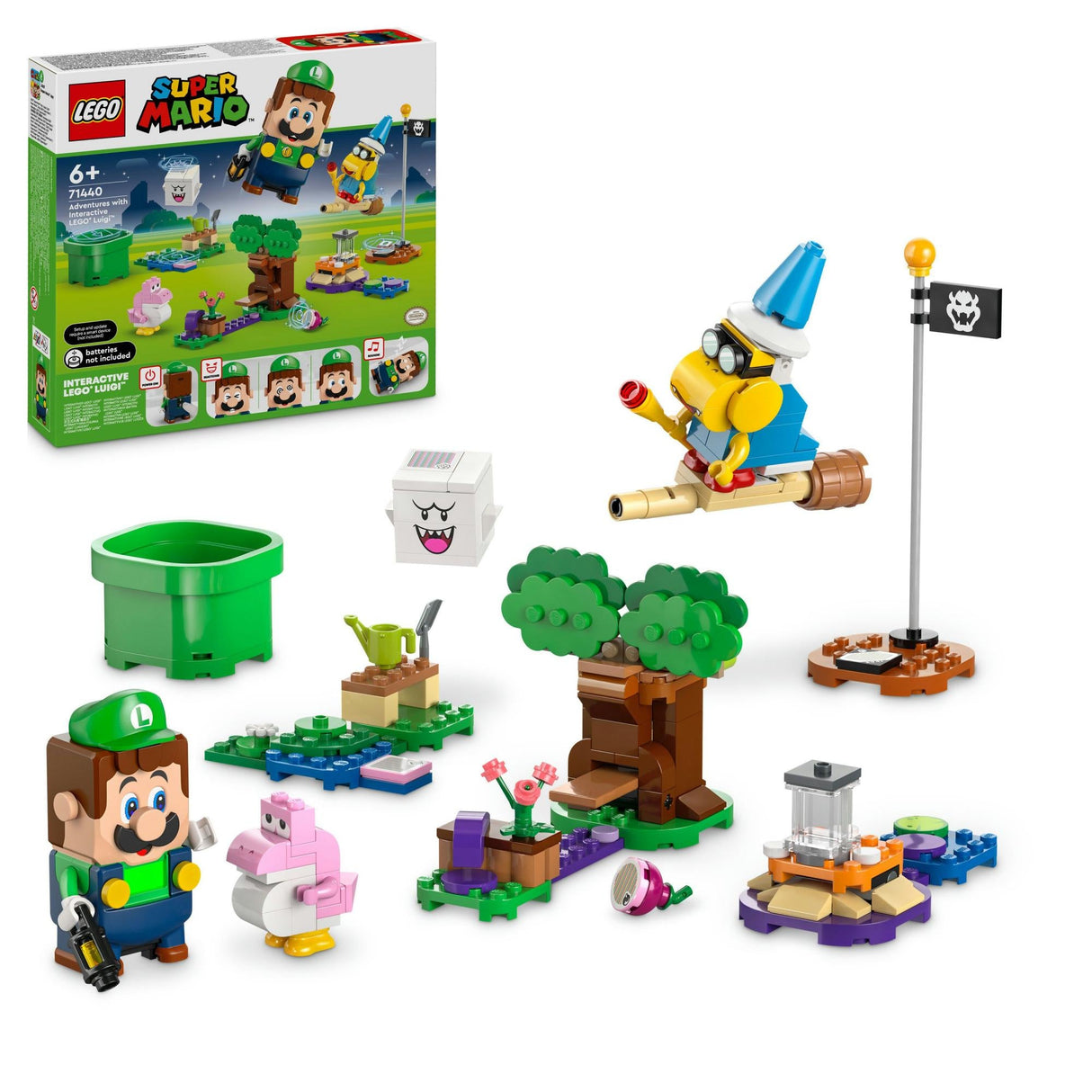 LEGO 71440 Super Mario Adventures with Interactive LEGO Luigi, Construction Toy LEGO