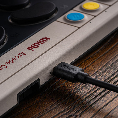 8BitDo Arcade Controller Switch/PC Grå – USB-forbindelse