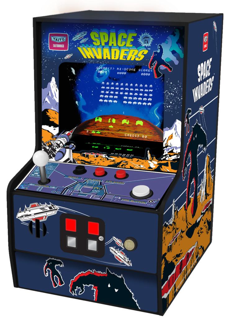 MEINE SPIELHALLE – Micro Player Sammelfigur Retro Space Invaders
