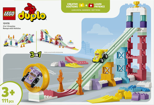 LEGO DUPLO 10478 – 3-i-1 kreative ramper med køretøjer – produktbillede 9