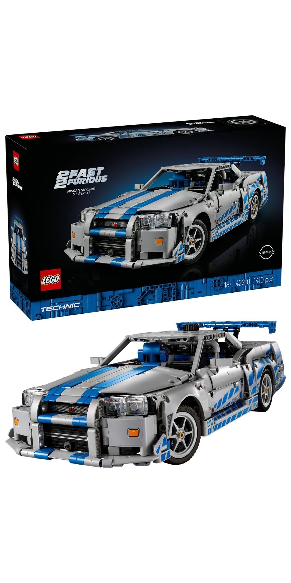 LEGO 42210 Technic 2 Fast 2 Furious Nissan Skyline GT-R(R34) LEGO