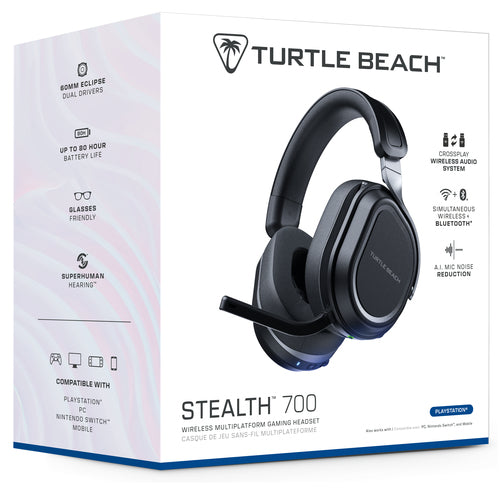 Turtle Beach Stealth 700 Gen 3 – PlayStation-headset, sort – Emballage fra siden
