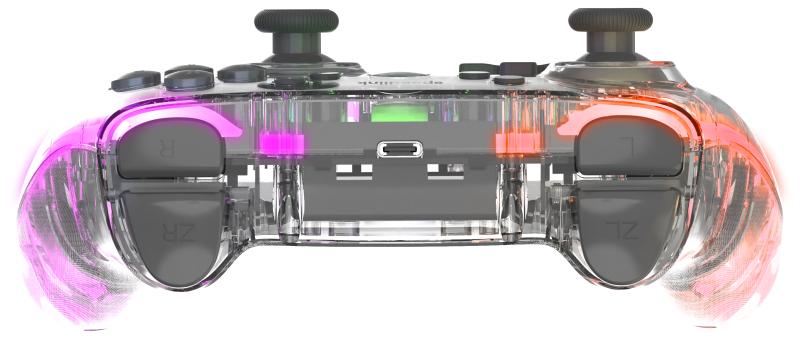 Speedlink - RAIT NX RGB Gamepad - Wireless/Wired - for PC/Android/Switch OLED/Lite, clear transparent Speedlink