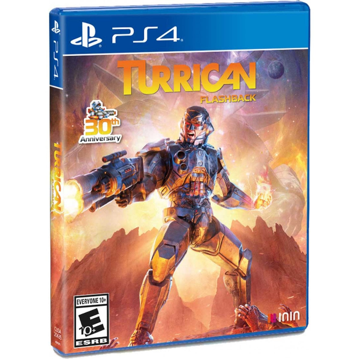 Turrican Flashback – PlayStation 4 – spilomslag