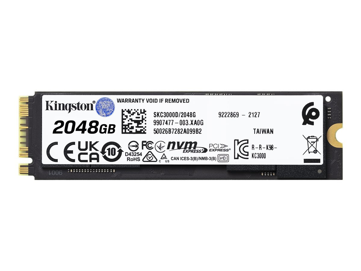 Kingston SSD KC3000 2048 GB M.2 PCI Express 4.0 (NVMe)
