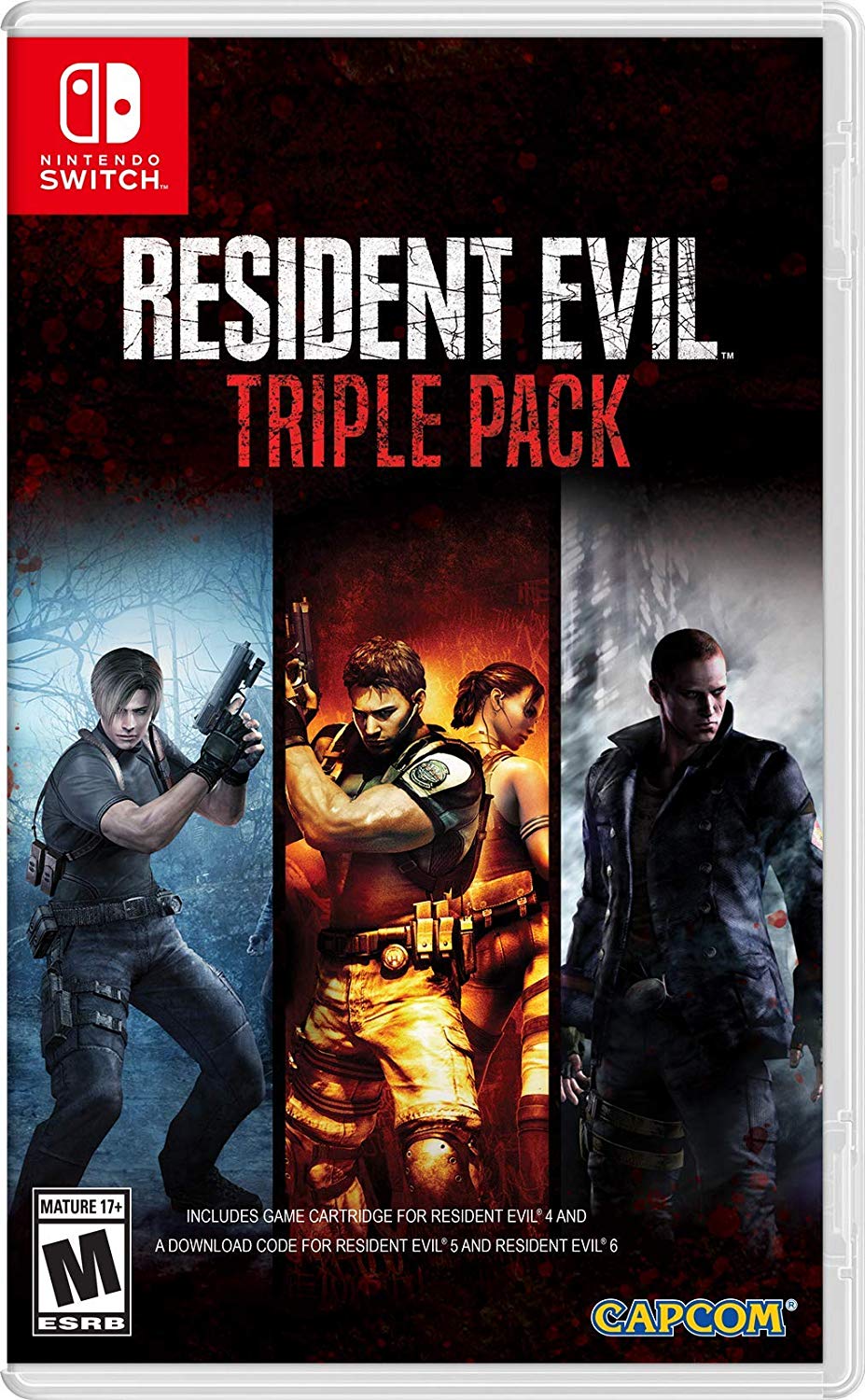 Resident Evil Triple Pack Nintendo Switch Import – Amerikansk importemballage