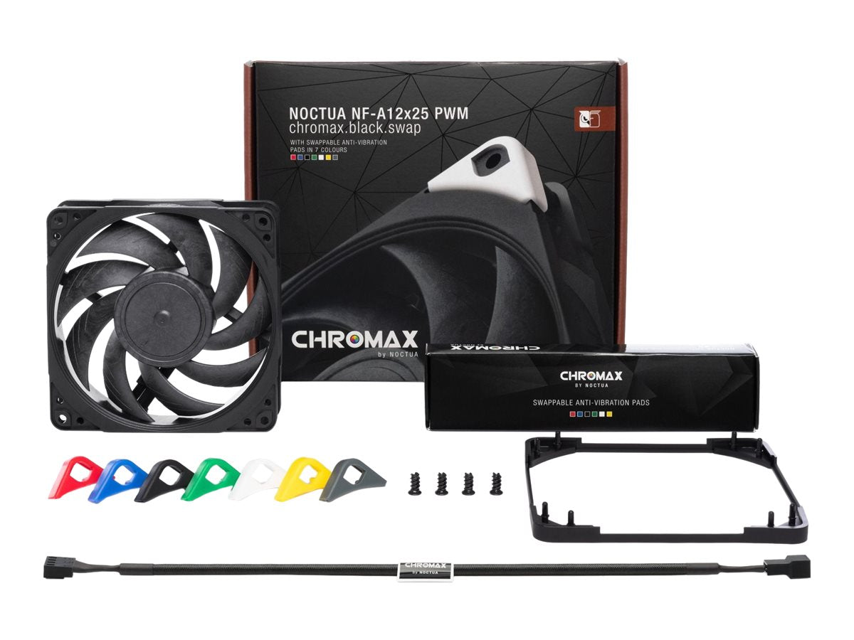 Noctua NF-A12x25 Lüfter 1er-Pack Schwarz 120 mm