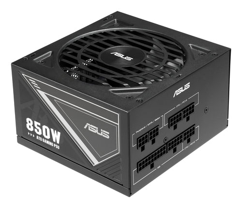 ASUS 850W-ATS Gold – strømforsyning set fra modsat skrå vinkel