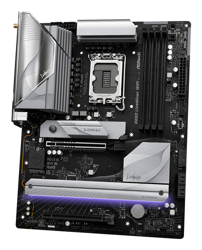 ASRock B860 LiveMixer WiFi bundkort - produktbillede 5