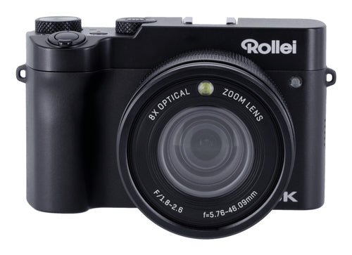 Rollei Powerflex X8 Dual Lens – Zoom- og selfiekamera – Front med hovedobjektiv