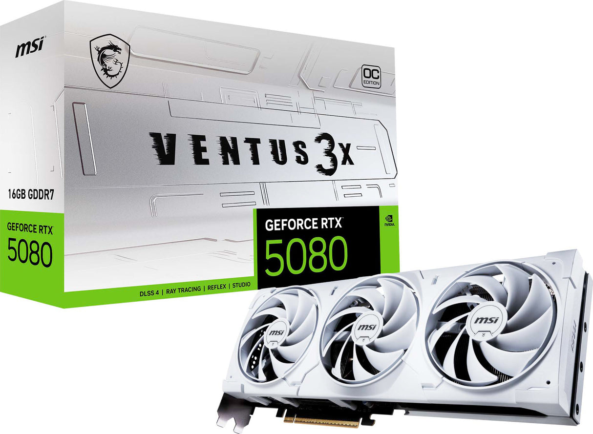 MSI GeForce RTX 5080 16G VENTUS 3X OC (Hvid)