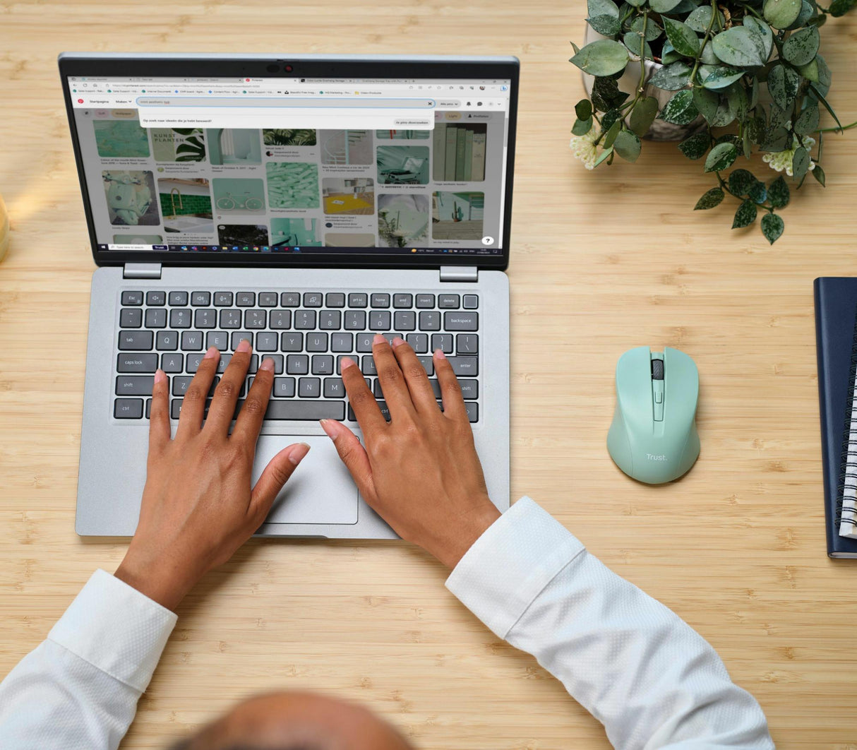 TRUST MYDO SILENT TRÅDLØS MUS - GRØN