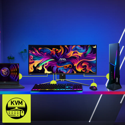MSI MAG 341CQPDE QD-OLED – skærm – Sort