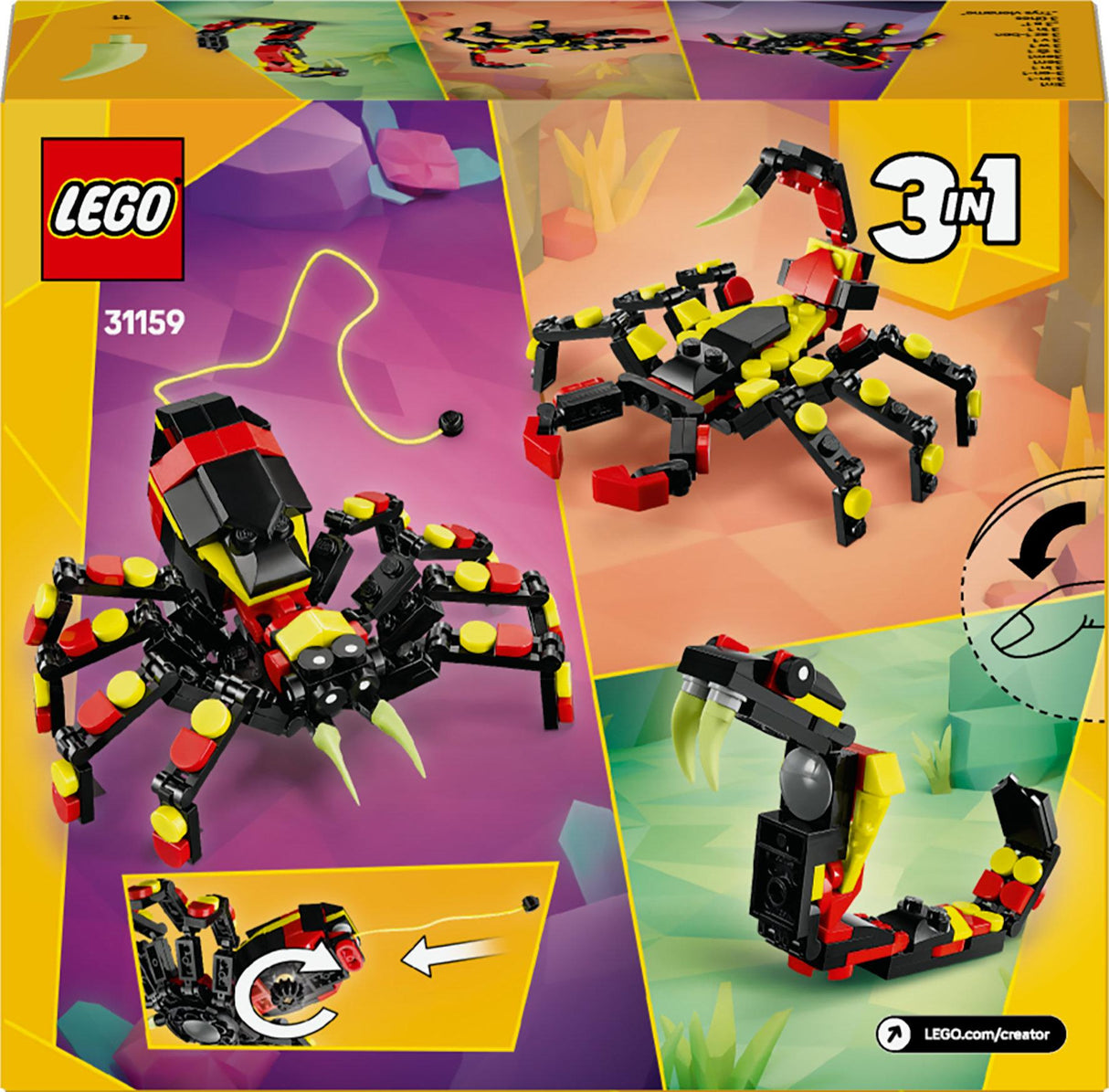 LEGO 31159 Creator 3-in-1 wild animals: surprise spider LEGO