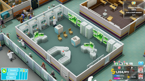 Two Point Hospital Switch Code in a Box – Gameplay, spilscene 7