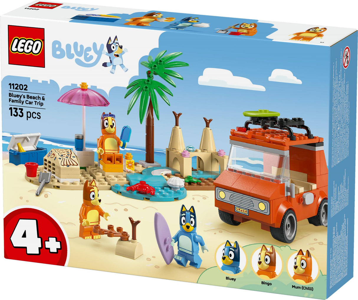 LEGO - Bluey - Bluey's Beach & Family Car Trip (11202) LEGO