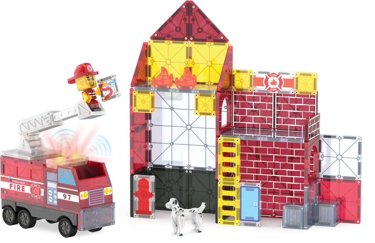 Magna-Tiles - Fire Station™ 50 Piece Set (90359) Magna Tiles