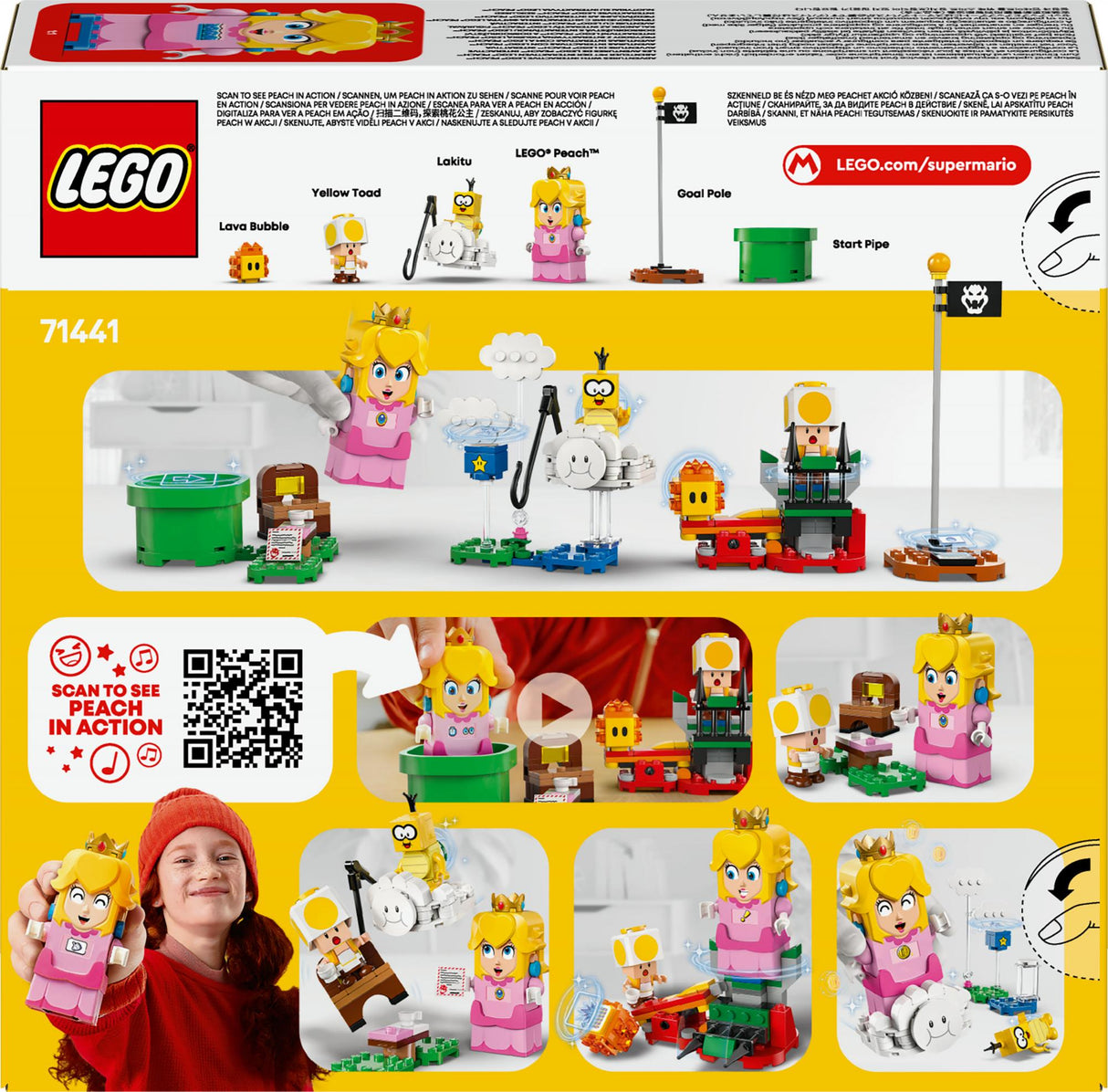 LEGO 71441 Super Mario Adventures with the interactive LEGO Peach LEGO