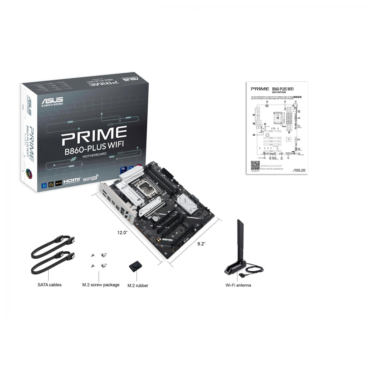 ASUS PRIME B860-PLUS WIFI (ATX, B860, LGA 1851, DDR5) ASUS