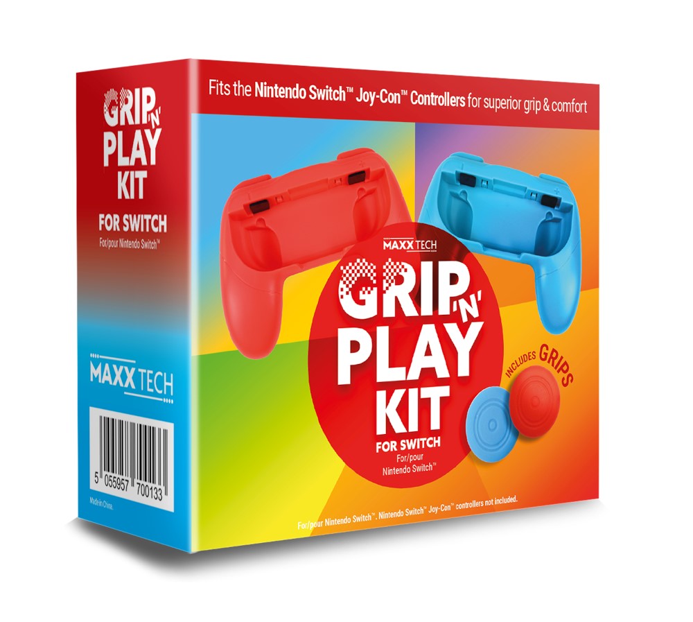 Maxx Tech Grip 'n' Play Kit Nintendo Switch – Emballage