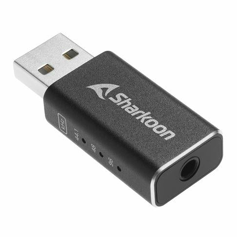 Sharkoon Gaming DAC Pro S V3 Black 24-bit 96kHz 250mW 32-300 Ohm USB-A Hi-Res External Sound Card DAC Sharkoon