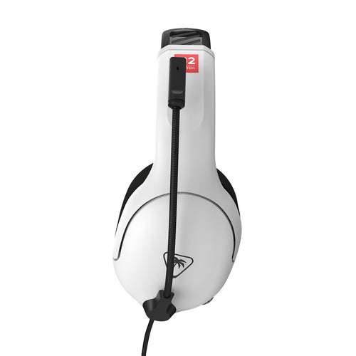 Turtle Beach Airlite Fit – Nintendo Switch 2 – Sort/hvid – ørekop med mikrofon slået op