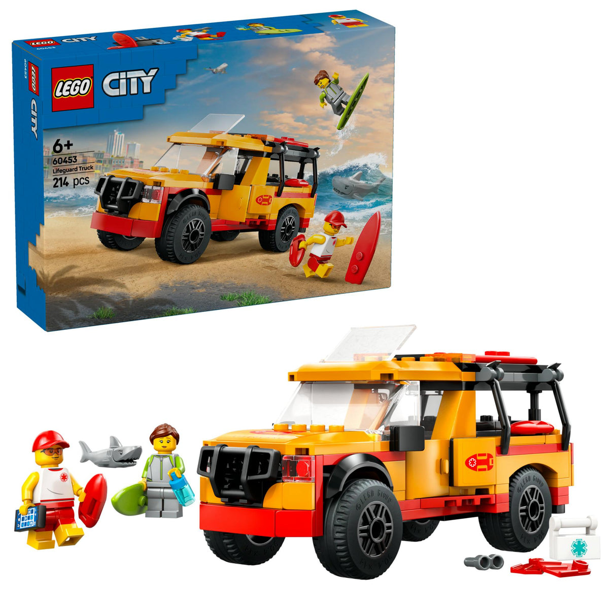 LEGO 60453 City Lifeguard Emergency Vehicle, Construction Toy LEGO