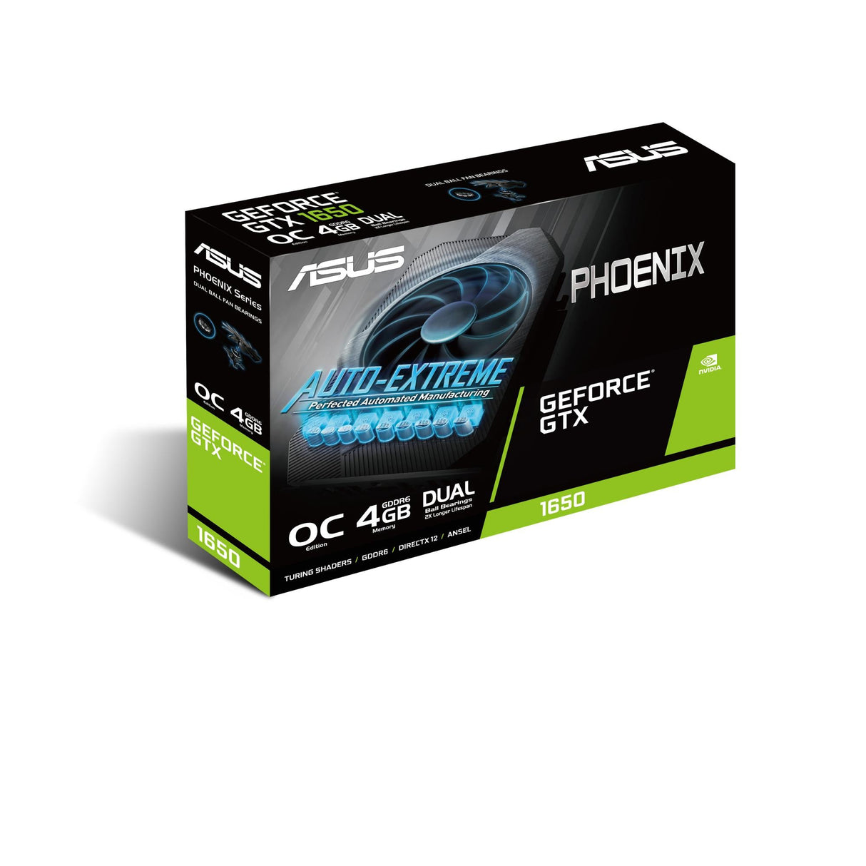 ASUS GeForce GTX 1650 4GB GDDR6 PHOENIX OC with 6-pin power connector ASUS