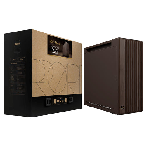 ASUS ProArt PA602 Wood Edition Retro Brown - Metal Panel – produkt og emballage
