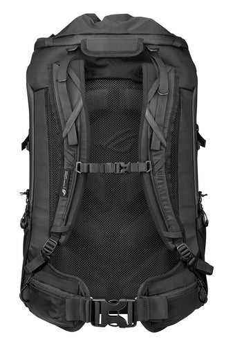 ASUS ROG Archer ErgoAir BP3800 – bagside med skulderstropper, brystrem og hoftebælte