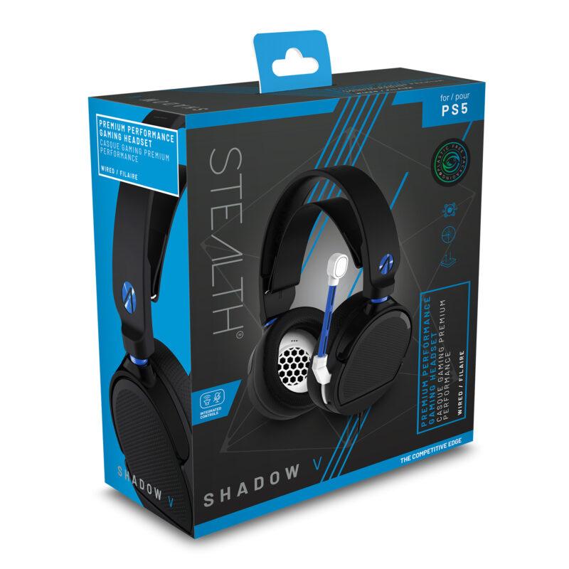 Stealth – PlayStation 5 Stereo-Gaming-Headset Shadow V Schwarz
