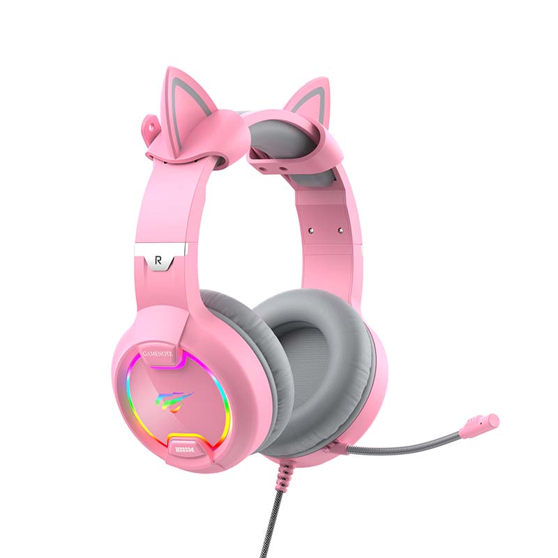 Gaming headphones Havit GAMENOTE H2233d RGB (pink) Havit