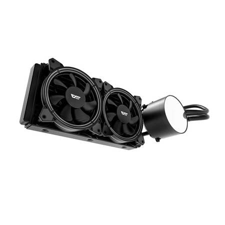 PC vand køling AiO Darkflash TR240 RGB 2x 120x120 (sort) Darkflash