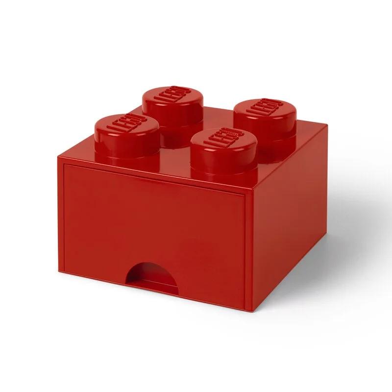 Room Copenhagen LEGO Brick Drawer 4 red - RC40051730 Room Copenhagen