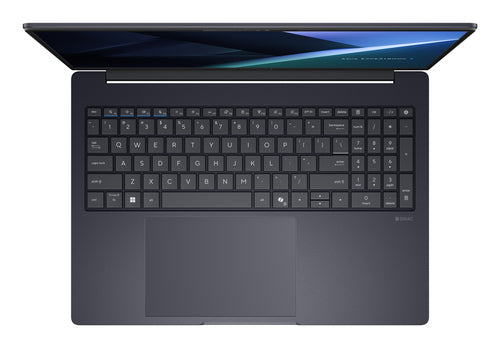 ASUS ExpertBook B3605CAA-PL0372X – taster og arbejdsflade set ovenfra; tastaturlayout illustrativt