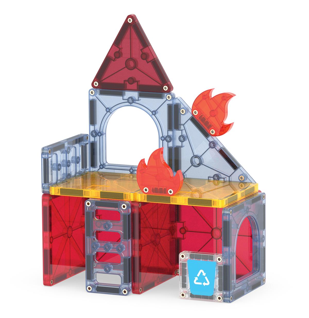 Magna-Tiles - Fire Rescue™ 27 Piece Set (90360) Magna Tiles