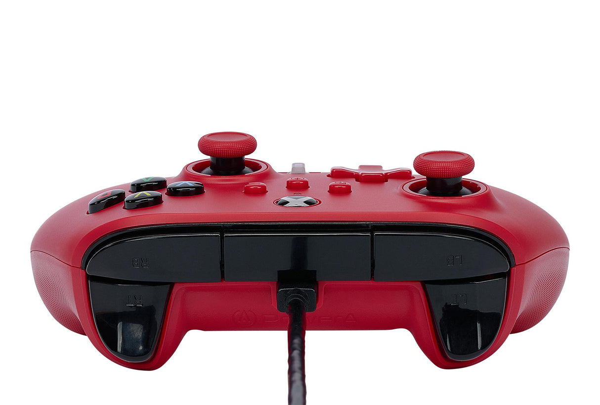 PowerA Enhanced Cabled Controller – Xbox Series X/S – Artisan Red