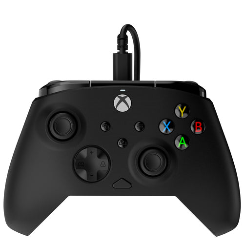 Turtle Beach Rematch Core Wired – Xbox/PC-controller, sort – Front og kabel